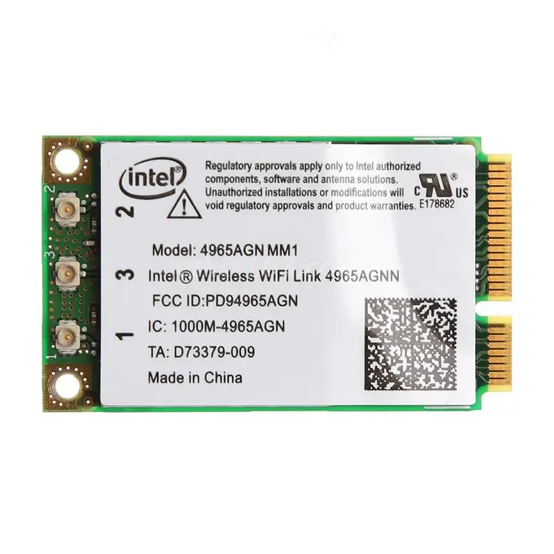 

Dual Band 2.4 GHz/5 Ghz 300Mbps WiFi Link Mini PCI-E Wireless Card for intel 4965AGN NM1 dropshipping