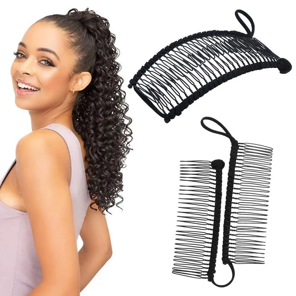 20/30 Hair Combs Vintage Banana Hair Clip Flexibel Hairclip Stretchable Double Slide Comb Clip Hairpins Hair Tools заколка