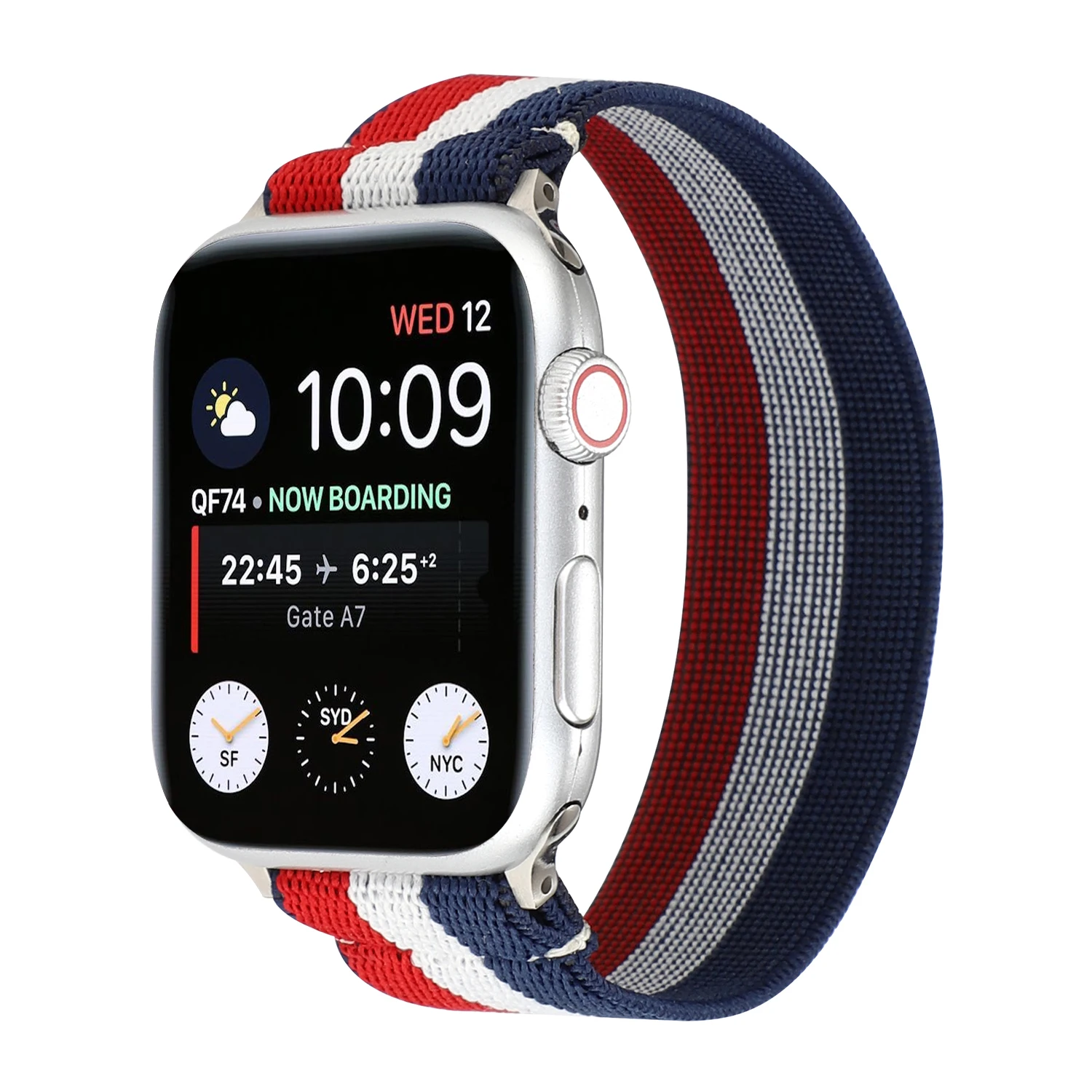 Ремешок эластичный для apple watch Band 44 мм 40 38/42 спортивный браслет iWatch SE7 6 5 4 3 2 1 41 45