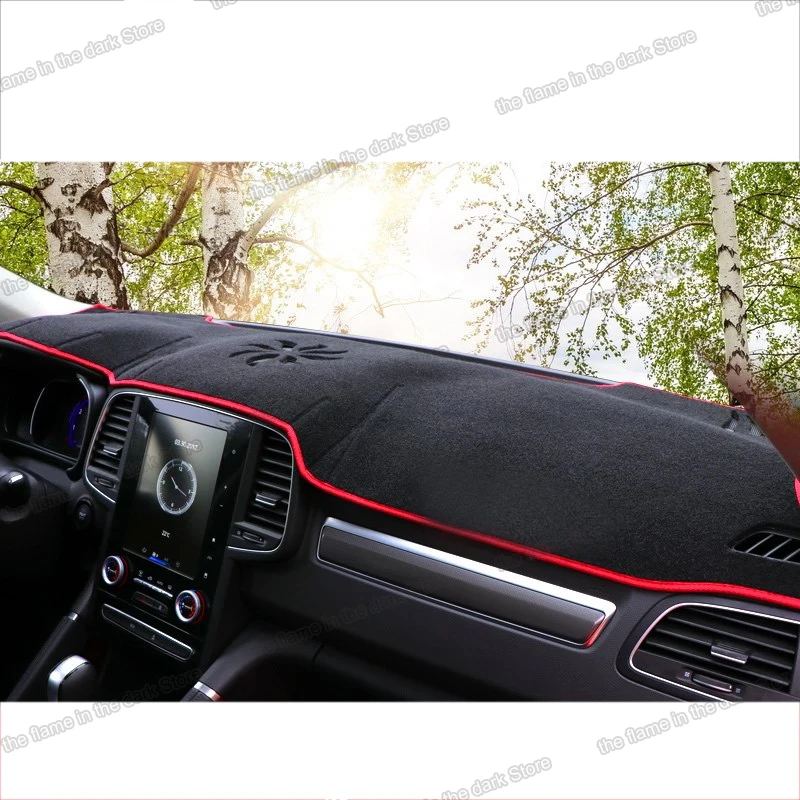 polyester car dashboard non slip carpet anti Reflective pad for renault koleos 2016 2017 2018 2019 2020 2021 Samsung QM6 2022 | Автомобили