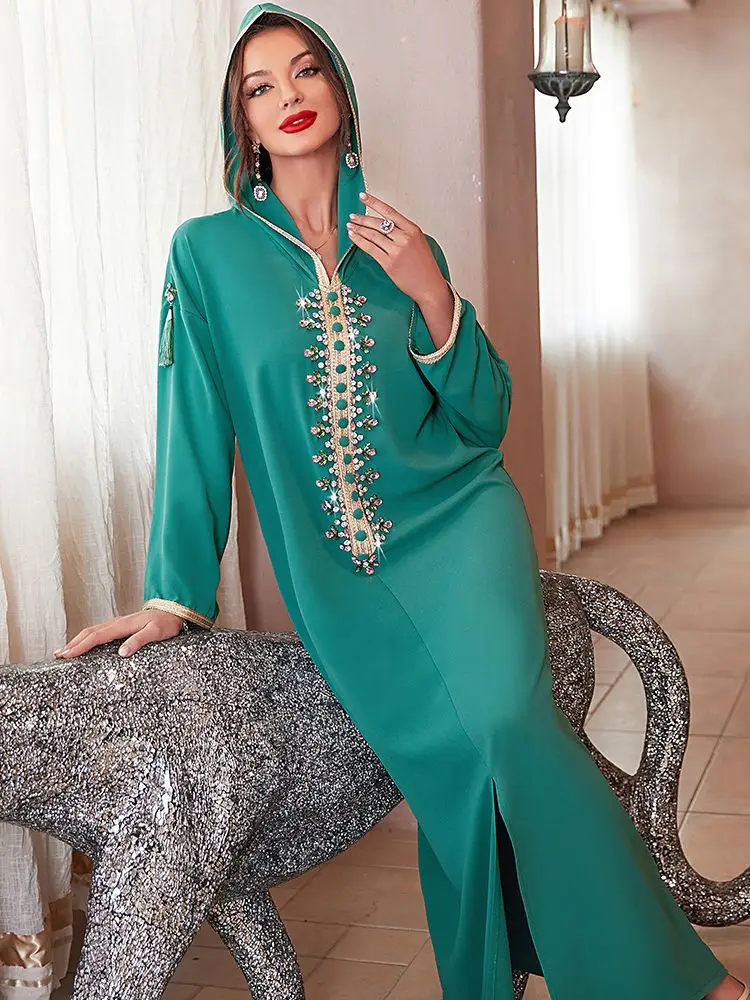 Рамадан Турция ислам мусульманское платье молитвенная одежда кафтан женская