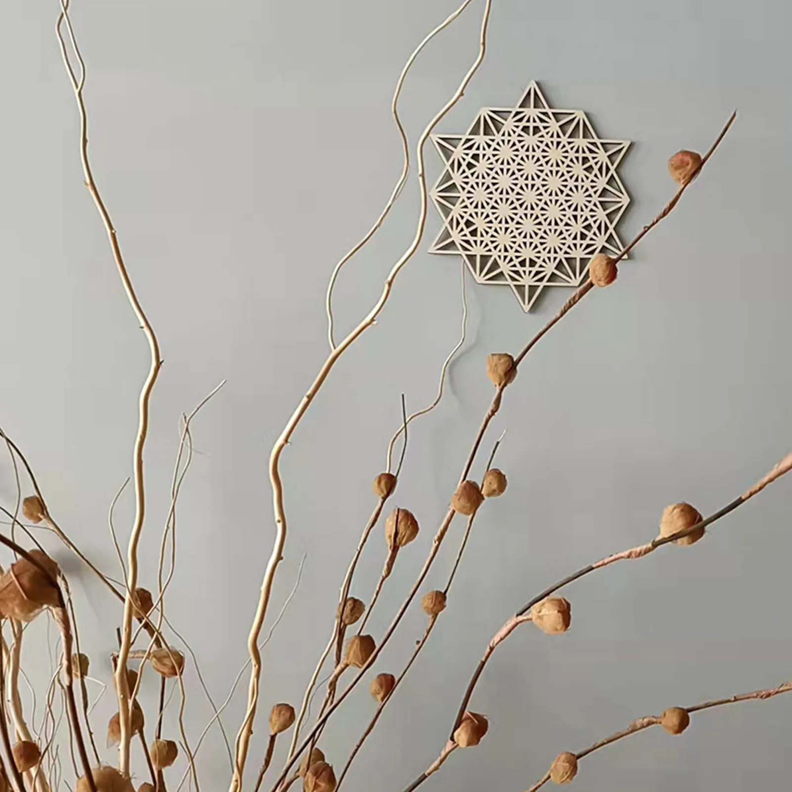 

Деревянные священные геометрические настенные украшения, рождественские украшения, украшение для дома, настенное украшение для гостиной