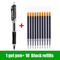 110pcs retractable ballpoint gel pen set blackredblue ink office school supplies stationery