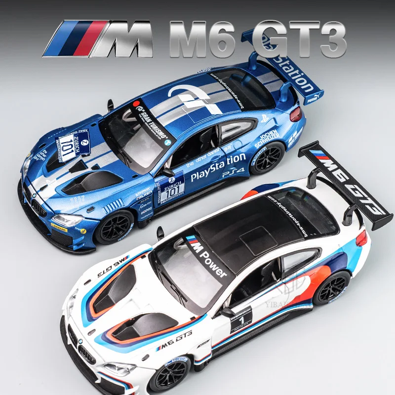 1/24 M6 GT3 брелок для автомобильных ключей модель игрушка Diecast металлические