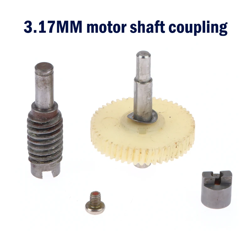 

1 Set Plastic Worm Reduction Gear Set Metal Wheel Speed Reducer Gearset For DIY Accessory