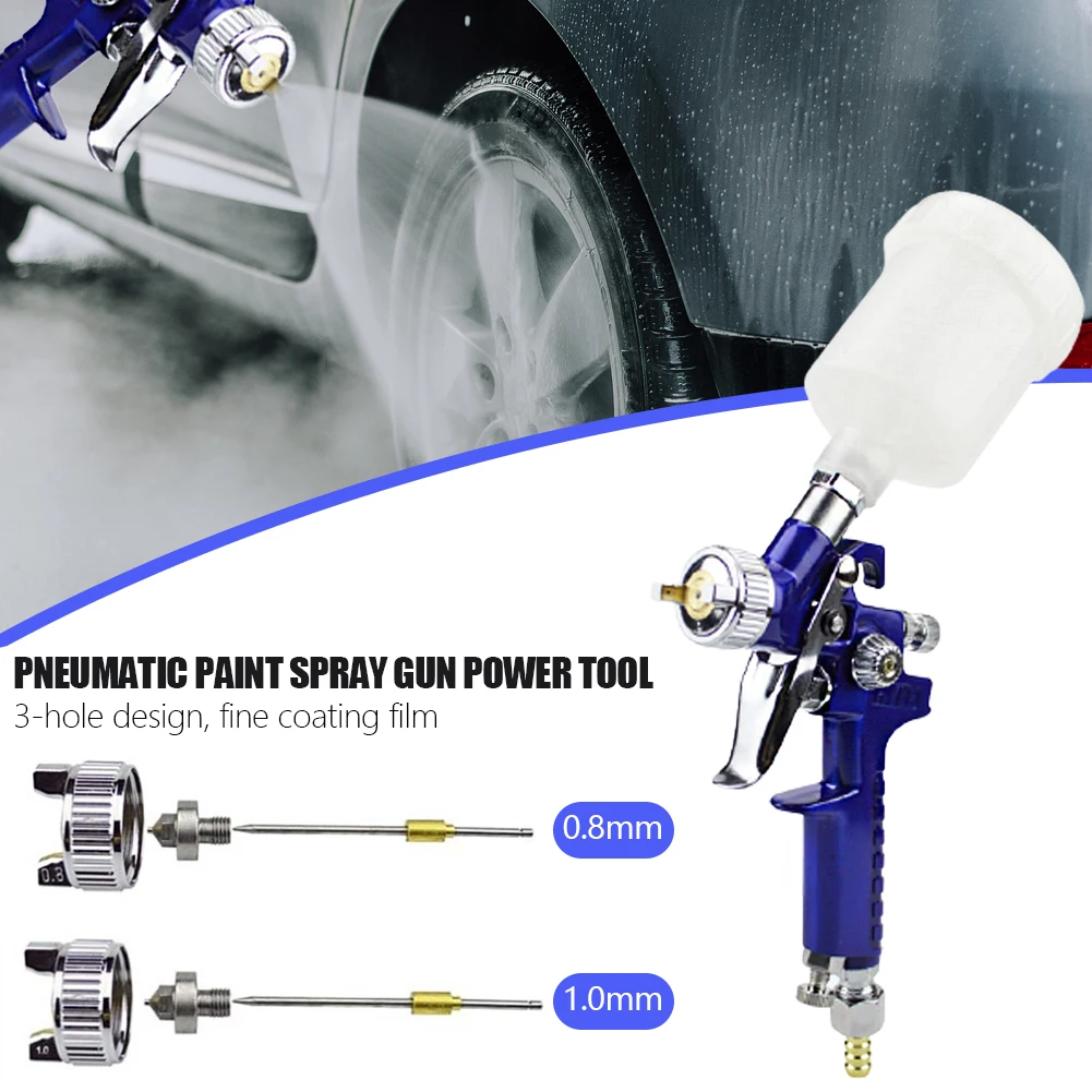 

0.8/1.0mm Painting Cars Aerograph Tool HVLP Spray Gun Spray Guns Professional Mini H-2000 Pneumatic Paint Spray Gun Power Tool