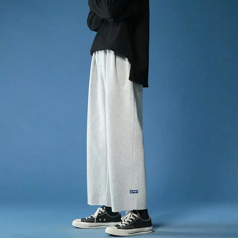 

2022 Summer New Fashion Sports Pants Men Loose Straight Drape Wide Leg Pants Korean Casual Pants Boutique Fashion Apparel
