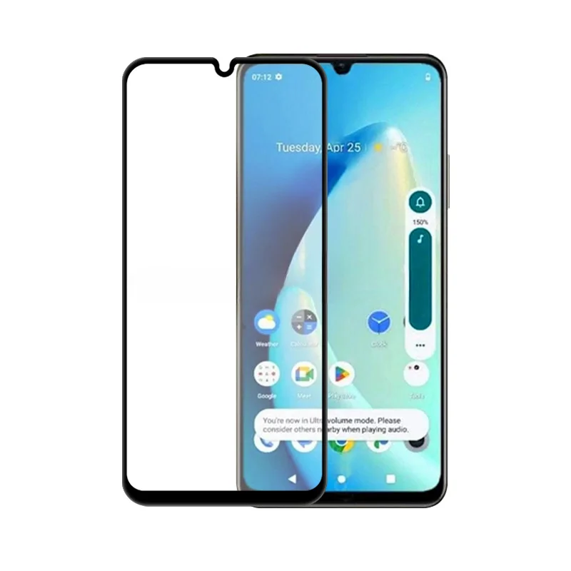

2.5D Закаленное стекло для OPPO Realme C53 с черными краями, прозрачная защитная пленка для экрана Realmy C53 RMX3760 9H, полный чехол для телефона