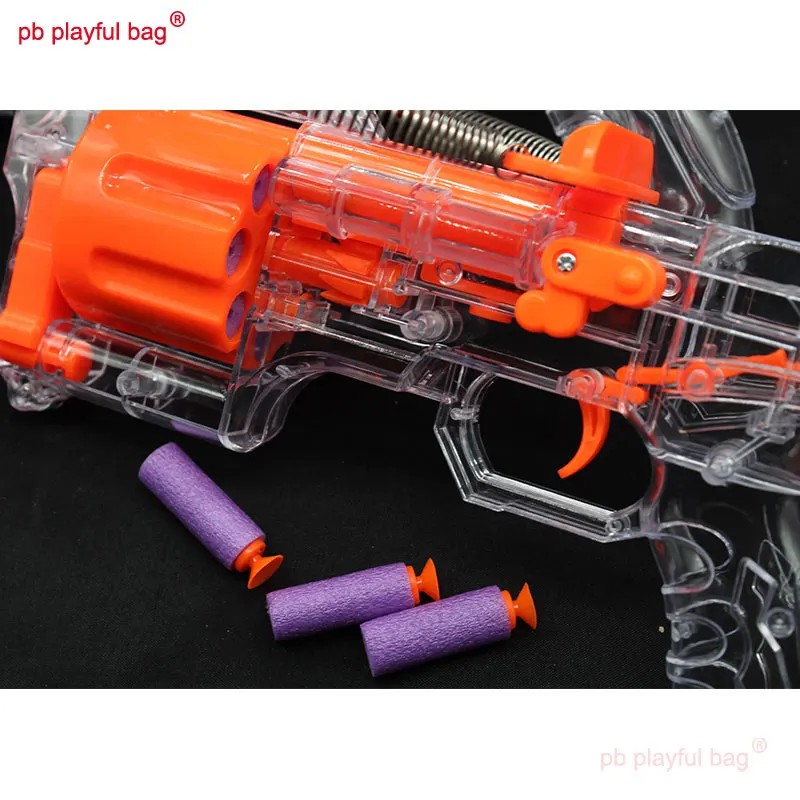 PB Игривая сумка Наружные спортивные мягкие пули Прозрачные аксессуары для игрушек лук и арбалет Взаимодействующие подарки QG389
