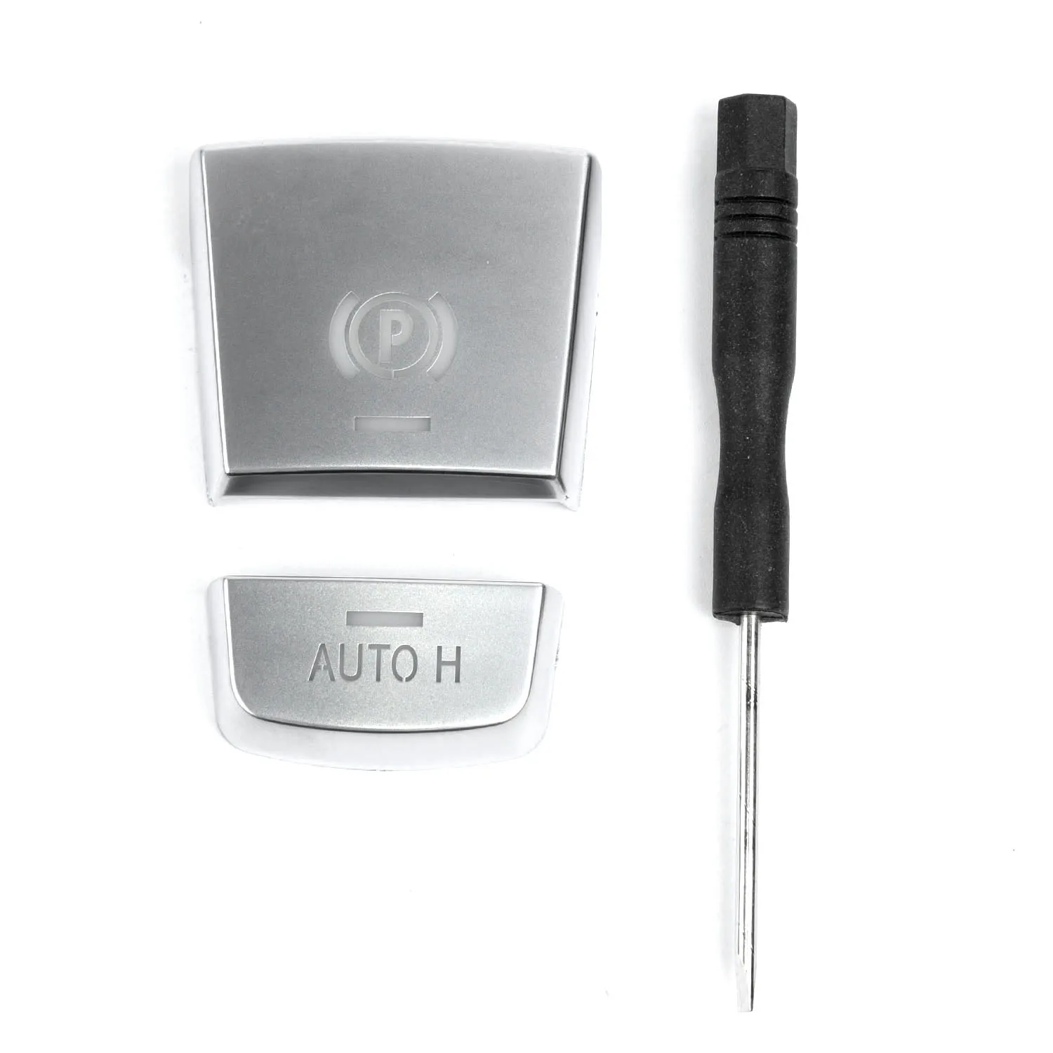 

LEFT Button Cover Set Shell Silver Auto For BMW X3 F25 X4 F11 15 X5 X6
