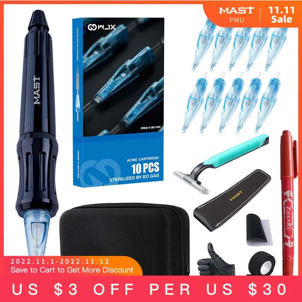 

Mast Tattoo DIY Tools Cartridge Hand Poke Pen Handmade Tattoo Pen for Cartridge Needles Tattoo Accessories