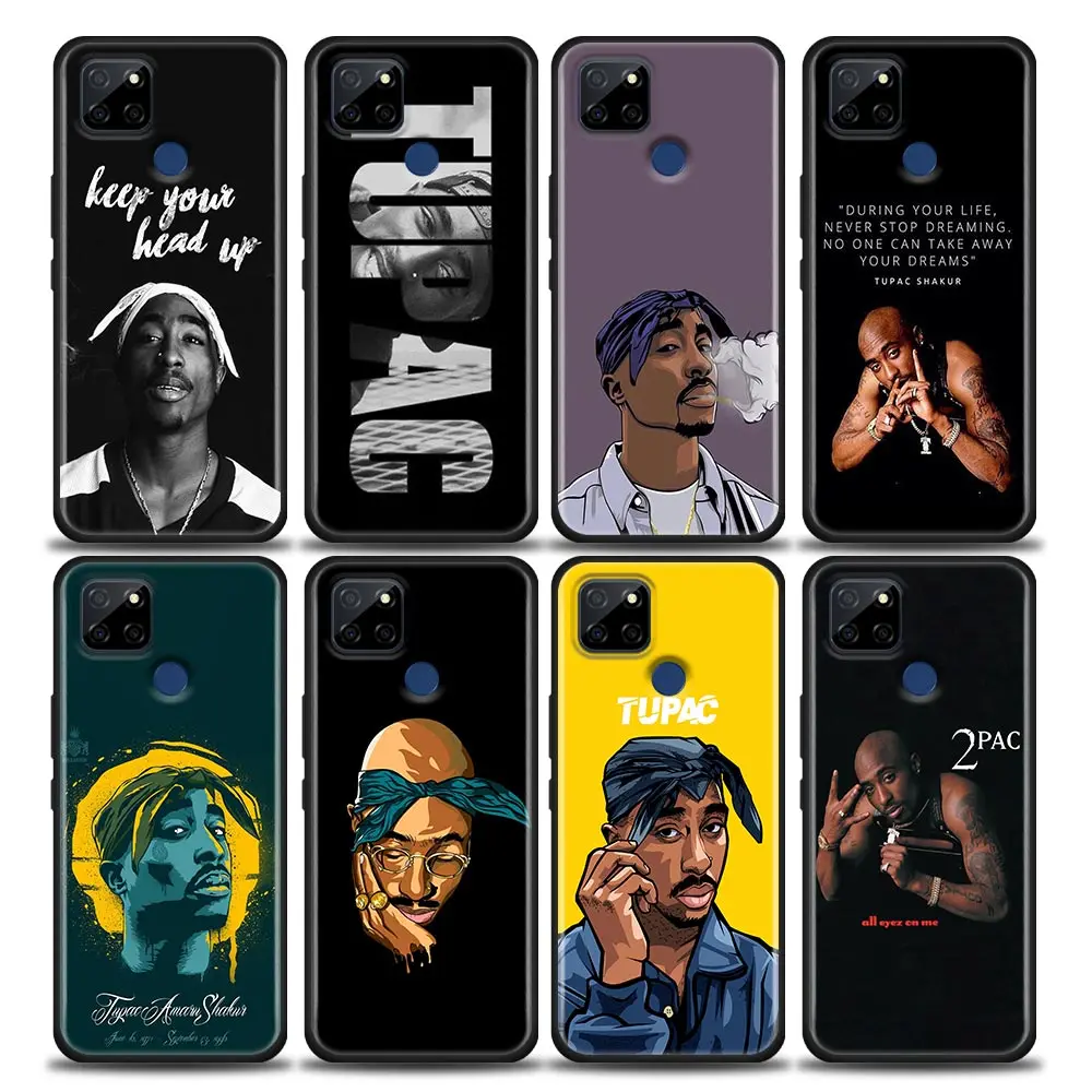 

Gangsta Rapper 2pac Tupac Rap Case For Realme C21Y C21 C25 C20 C15 C12 C11 C1 GT Master Neo Neo2 5G Funda Capa Silicone Cases
