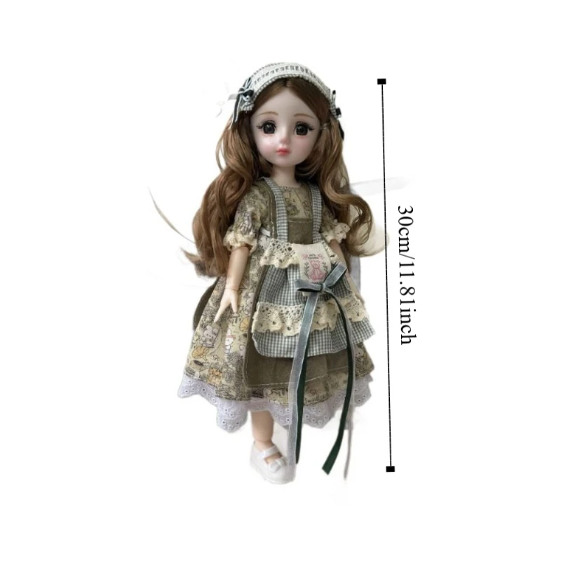 16 SD 30 см Bjd Doll с одеждой Привлекательные глаза с париком Макияж Принцесса Одеваются BJD Куклы с шаровым шарниром Элегантный (art.: 3920cf20d1abe) - 3920cf20d1abe
