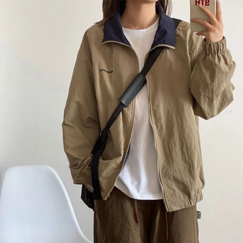 

Deeptown Vintage Harajuku Jacket Women Oversized Causal Japanese Fashion Jackets Streetwear Zipper Outdoor Blaze Coat Aesthetic