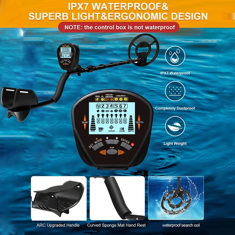 

MD830 New Metal Detector Underground Depth 2.5m Scanner Search High Precision Gold Detector Treasure Hunter Detecting Pinpointer