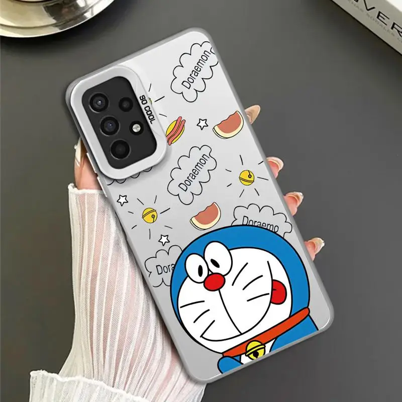 Милый чехол Doraemon для телефона Samsung Galaxy A15 A25 A52 A72 A51 A71 4G A73 A55 A54 A53 A52s телефонные чехлы