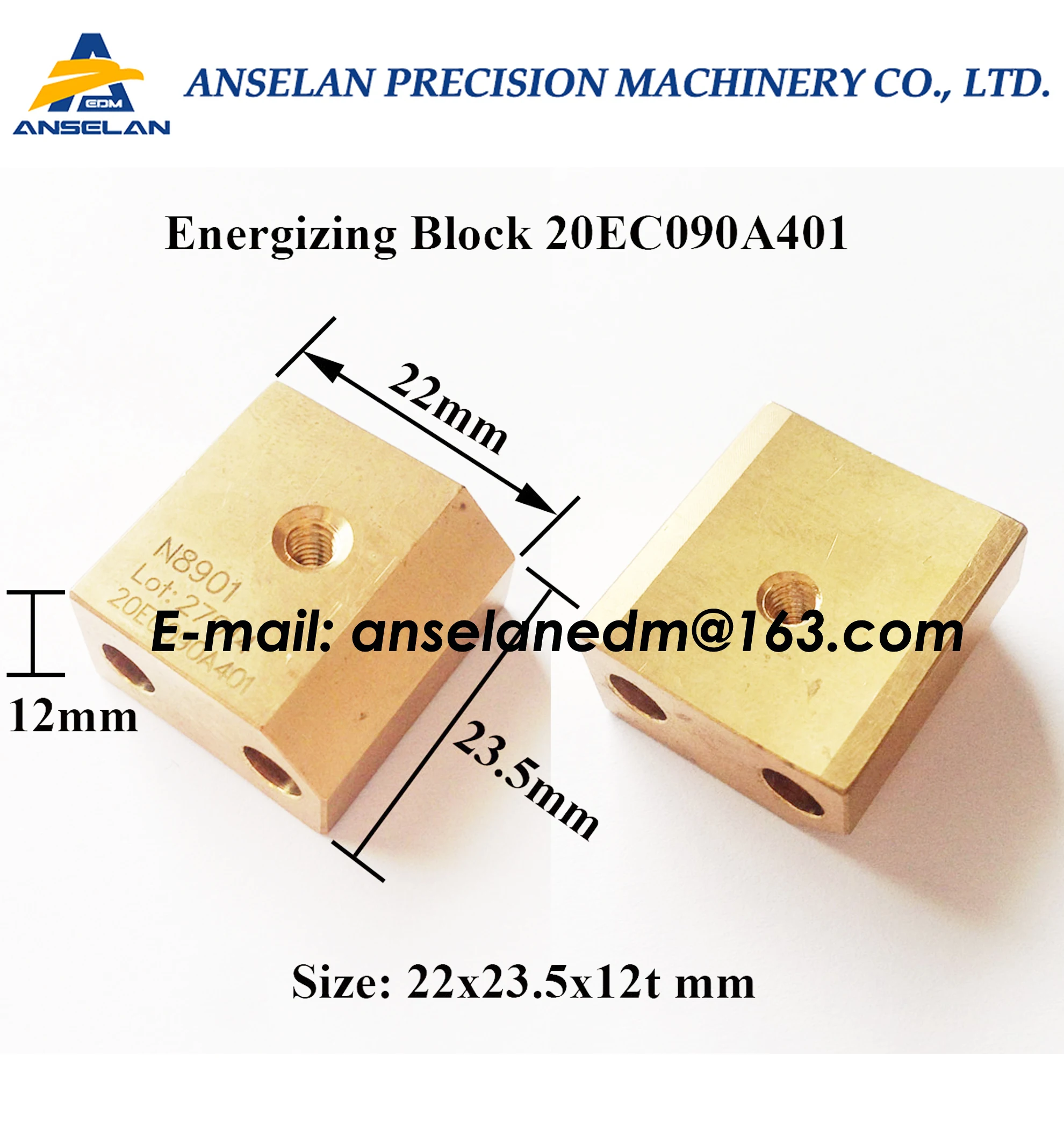 20EC090A401 edm Energizing Block 20EC.090A.401, edm block 24.59.300 for Makino SP43,SP64 CNC Wire EDM Machines