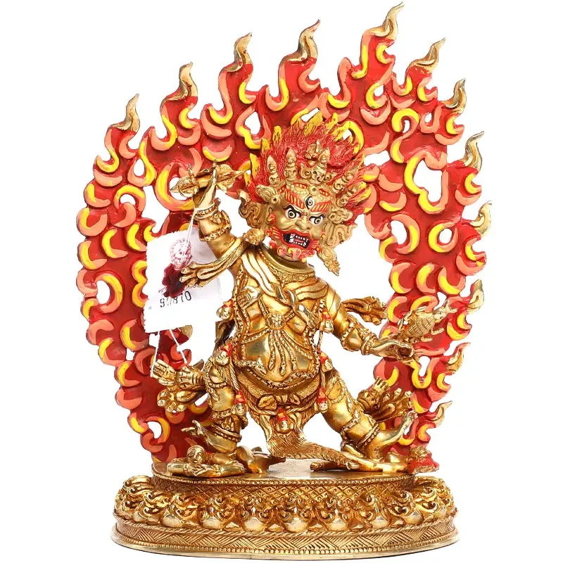 Статуя непальского эзотерического лотоса Будды из чистой меди 8 дюймов