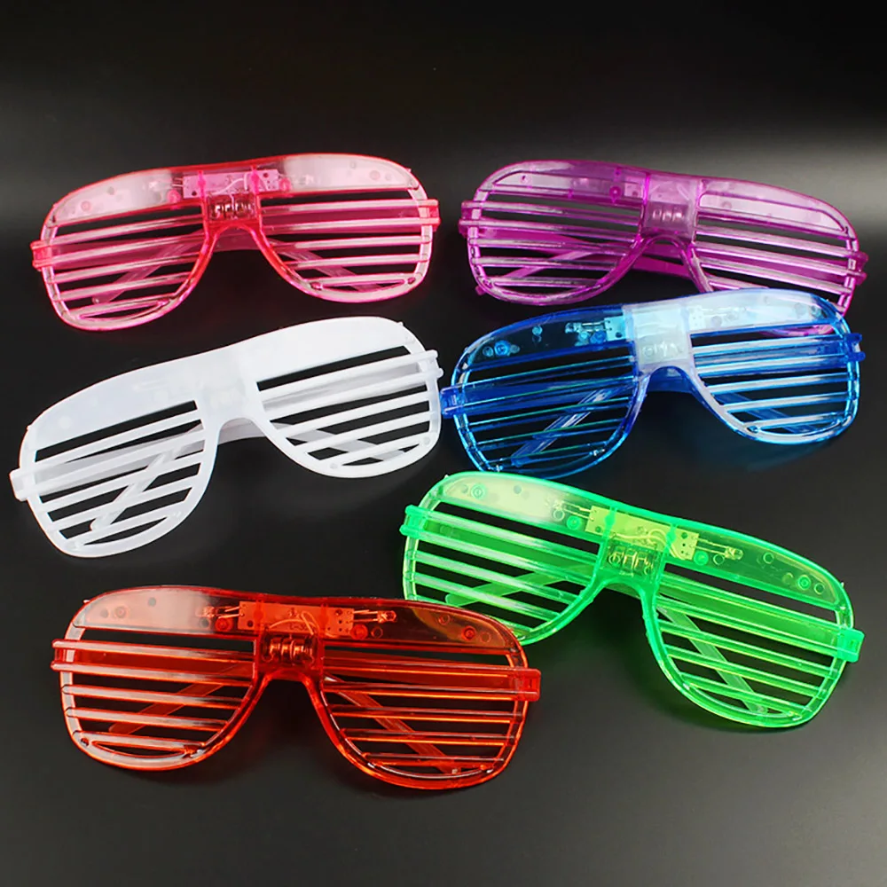 10/20/50 Pcs Glow In The Dark Party Glasses Light Up LED Glasses Neon Party Favors Sunglasses for Kids Adults Birthday Christmas