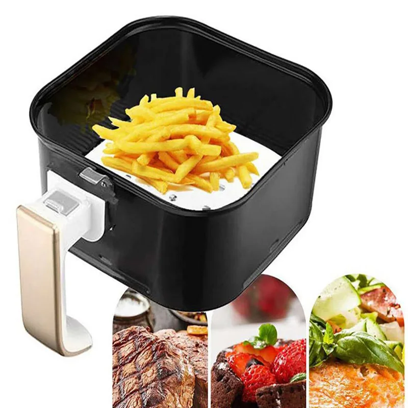 

100 шт., одноразовые бумажные коврики для жарки