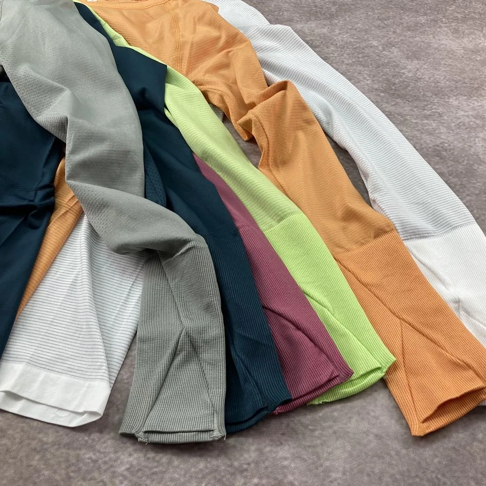 With Logo Swiftly Tech 2.0 Fitness Women Long Sleeve Crop Top Seamless Yoga Shirts Workout Sports Tee Female Gym Clothing