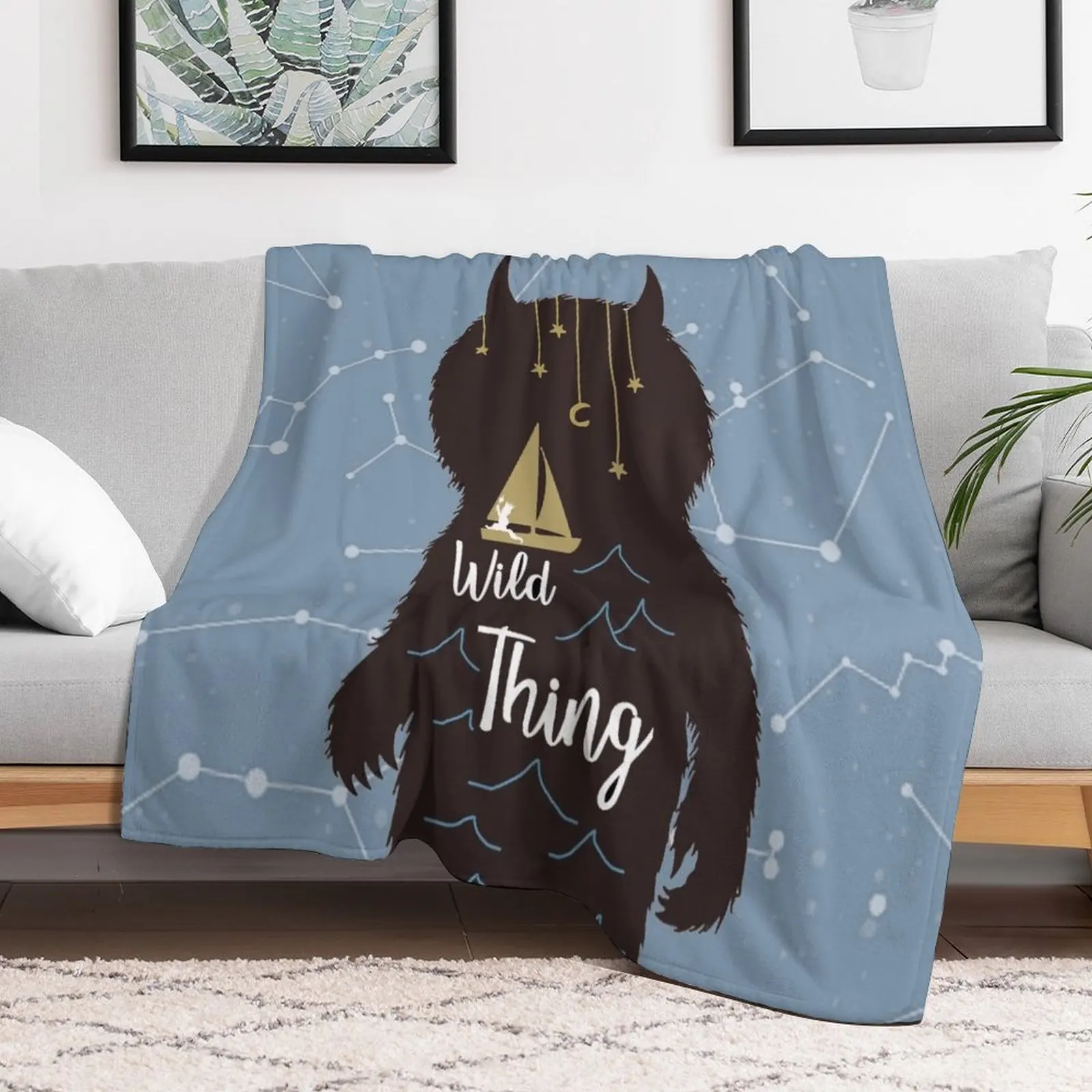 Дикая вещь одеяло Hairys дизайнеры декоративные диваны роскошные пледы