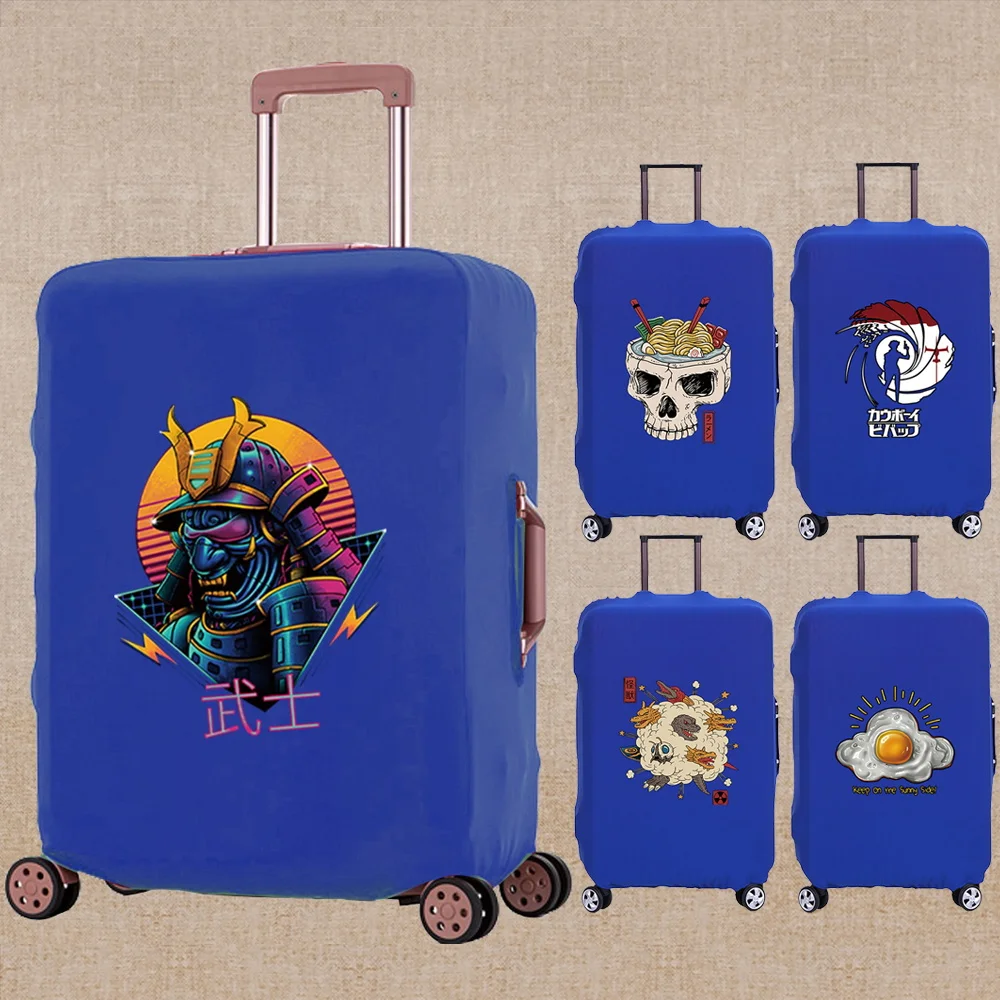 Luggage Cover Dust-proof Thicken Japan Print Suitcase Protective Case Apply To 18-32 Inch Elasticity Travel Accessory Covers