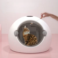 pet smart drying box automatic dryer box cat dog hair dryer after dog bathing with lighting disinfect cat drying box high power