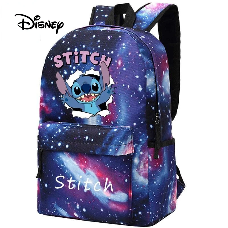 

2022 Disney Large Capacity School Bag Cartoon Stitch Backpack Children Class Bags Travel Bag for Teenager Boy Girl Baby