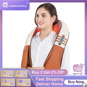 Бесплатная доставка, быстрая доставка, бесплатный возврат Массажные головки JinKaiRui 16, разминающий массажер для шеи и плеч, терапия шейным отдела, уход за здоровьем, обезболивание спины и поясницы