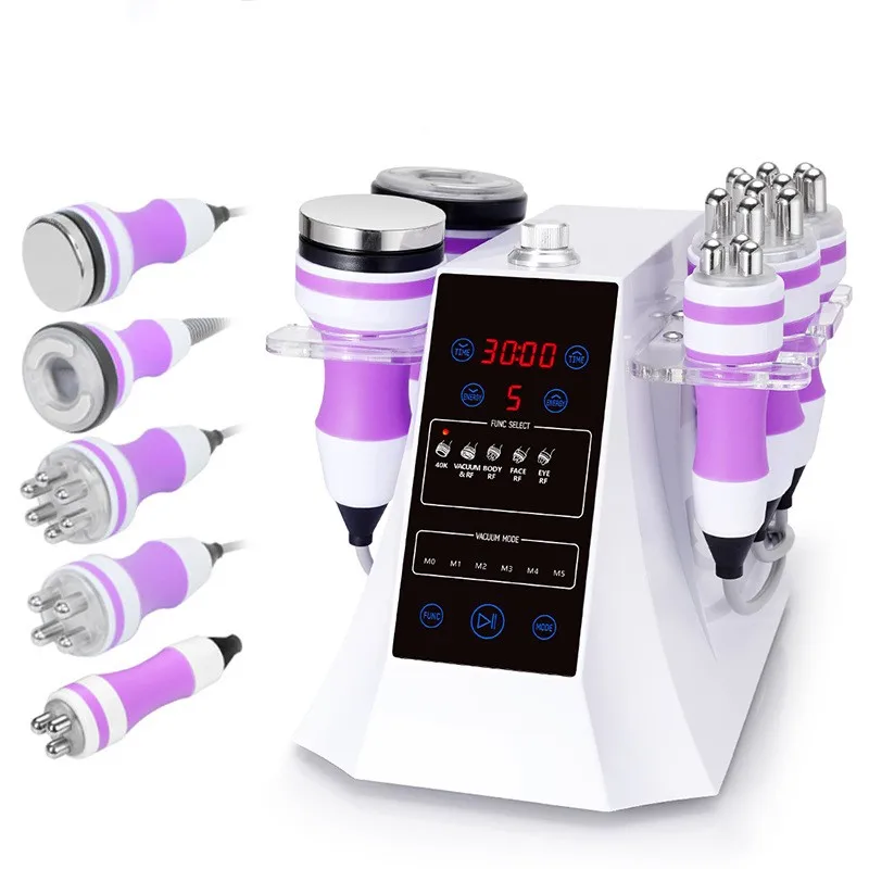 

5in1 Multipolar RF Skin Tightening Vacuum 40K Cavitation Ultrasonic Celliute Slimming Spa Machine