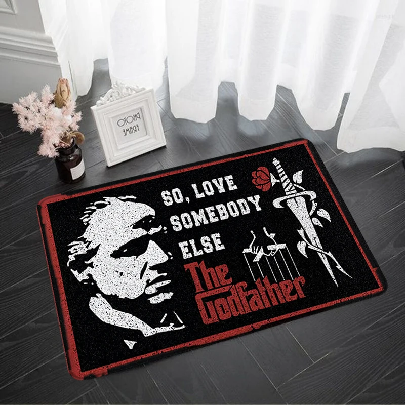 

Foot Mat Movie the Godfather Carpet for Living Room Floor Mats Welcome Home Rugs Entrance Doormats Kitchen Decoration Bathmats