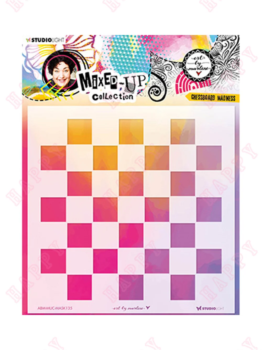 

New Chessboard Madness Plastic Stencil For Decoration Paper Craft Diary Scrapbooking Photo Album Engrave Make Embossing Template
