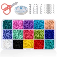 colors glass small beads bracelet making kits charm czech glass seed beads for jewelry making