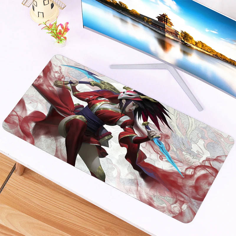 

KDA Akali Mouse Pad Gamer League Of Legends Mousepad Large Gaming Mouse Mats Carpet Keyboard Pad Office Computer Table Desk Mat