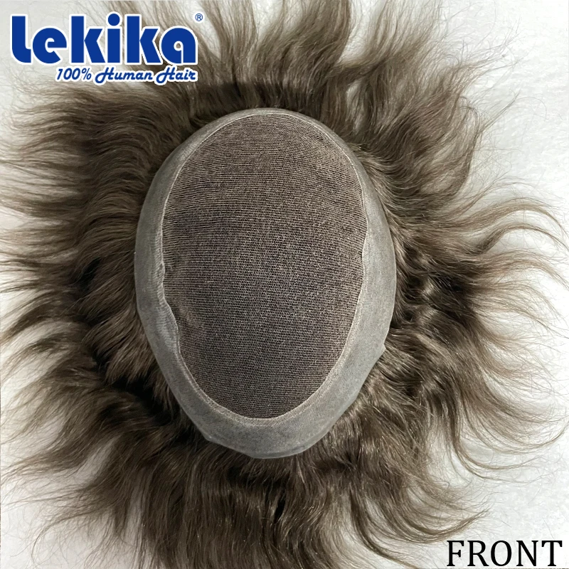 Фото Накладка для волос 2'' Wide Edge AUSTRALIA Toupee из швейцарского кружева, система замещения волос из натуральных человеческих волос, идеальный протез из натуральных волос Реми, аксессуары для волос №4