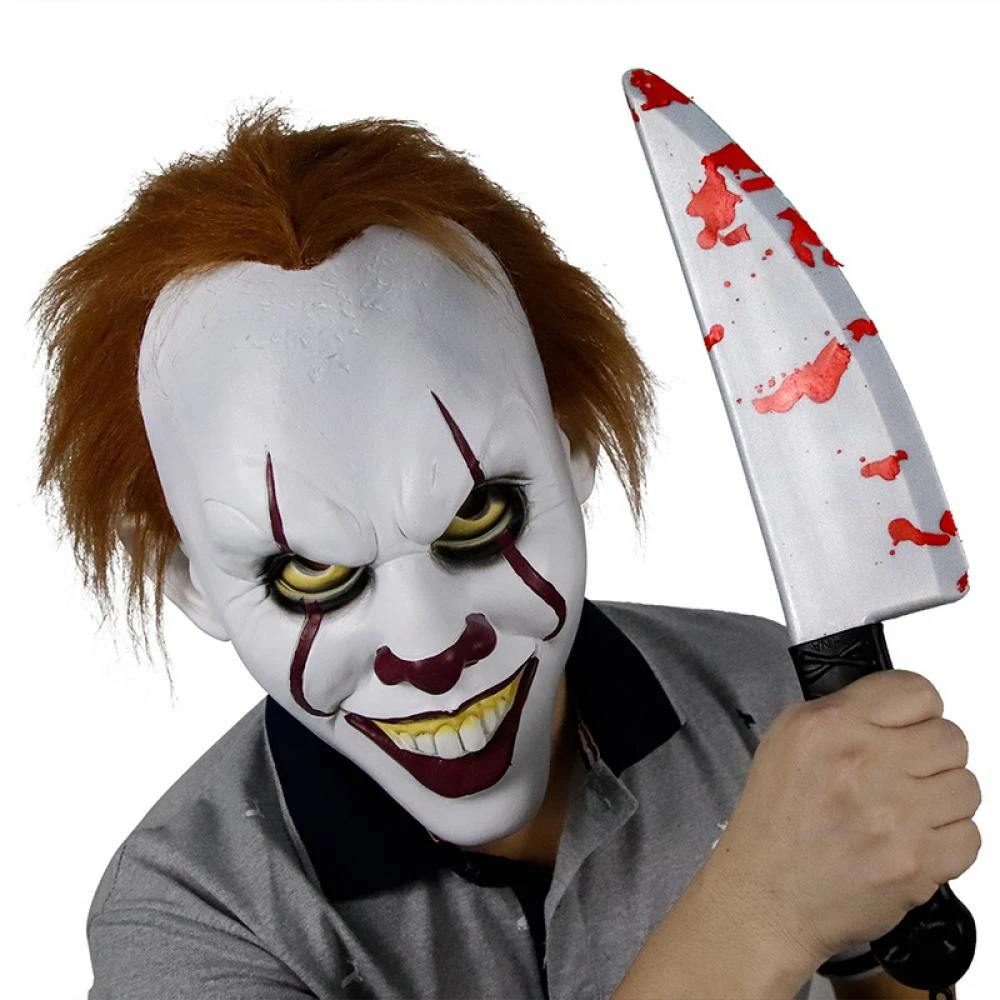 Новинка Pennywise маска клоуна Stephen King's It глава две маски Косплей Шлем реквизит |