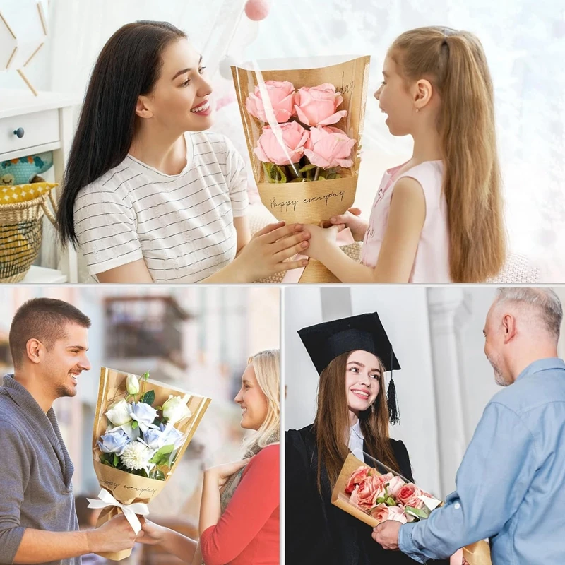 20 шт. бумажные пакеты для упаковки цветов