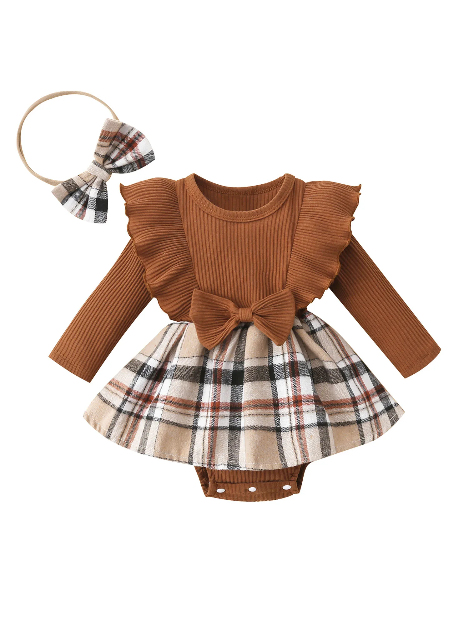 

Madjtlqy - Conjunto de ropa de manga larga para bebé y niña para otoño e invierno conjunto de ropa de otoño e invierno
