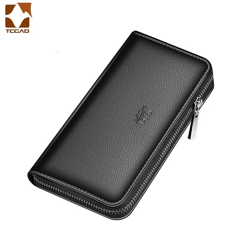 

Men's Wallet Clutch Bag Billeteras Para Hombre Mens Wallet Man Purse Leather Genuine Luxury Carteira Masculina Couro