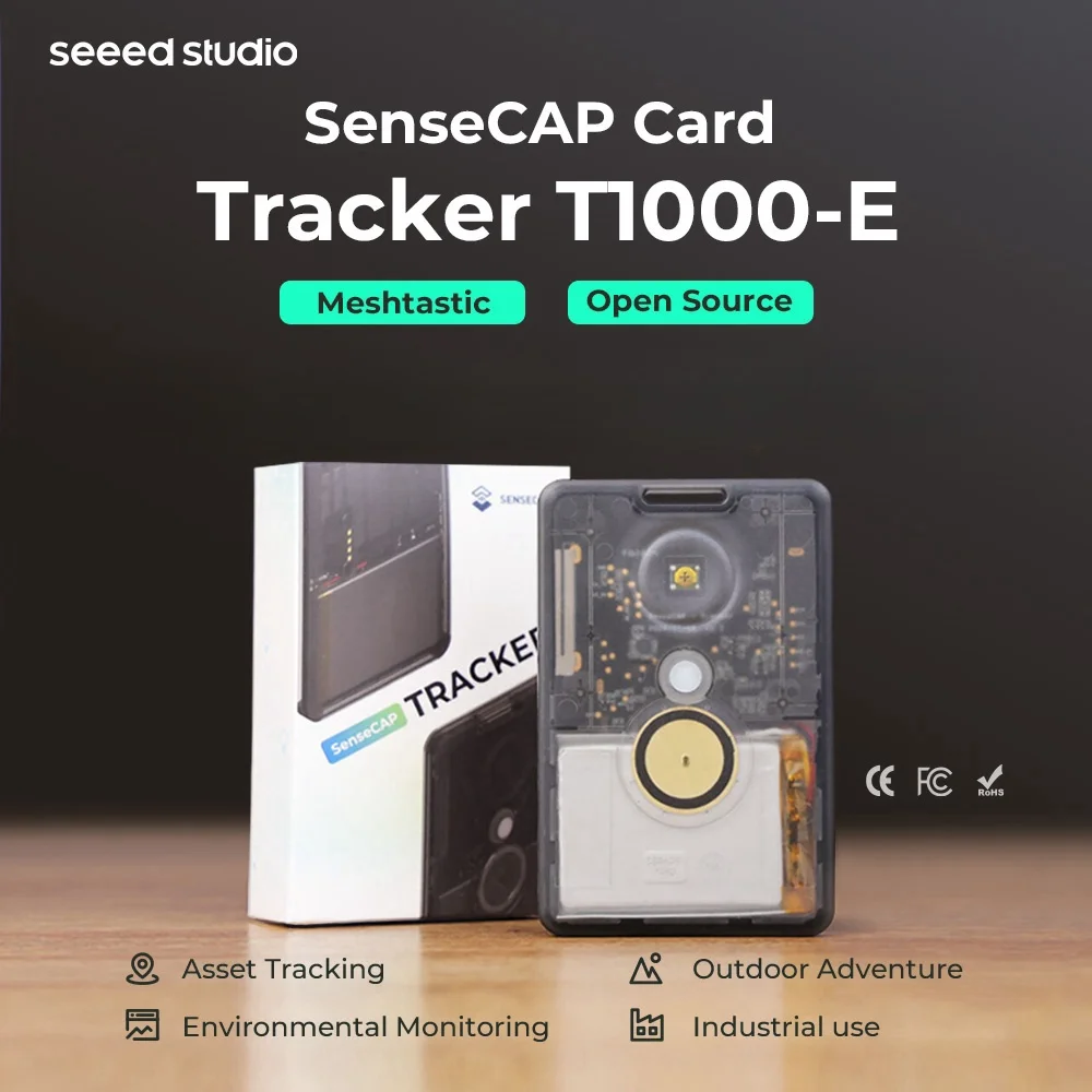

Местластичный трекер Sensecap T1000 E с LR1110,nRF52840, AG3335 GPS, IP65 для внутреннего и наружного позиционирования, датчиком движения