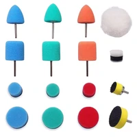 16 pcs mini car detail polishing electric drill cleaning pad sponge wheel suit tools for clean up auto narrow areas polishing