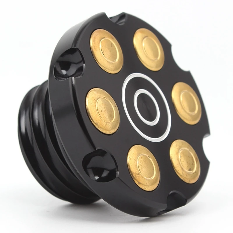 

Motorcycle Black Fuel Gas Tank Vented Decorative Oil Cap For Touring Road King S-Oftail Dyna Sportster XL 1200 883