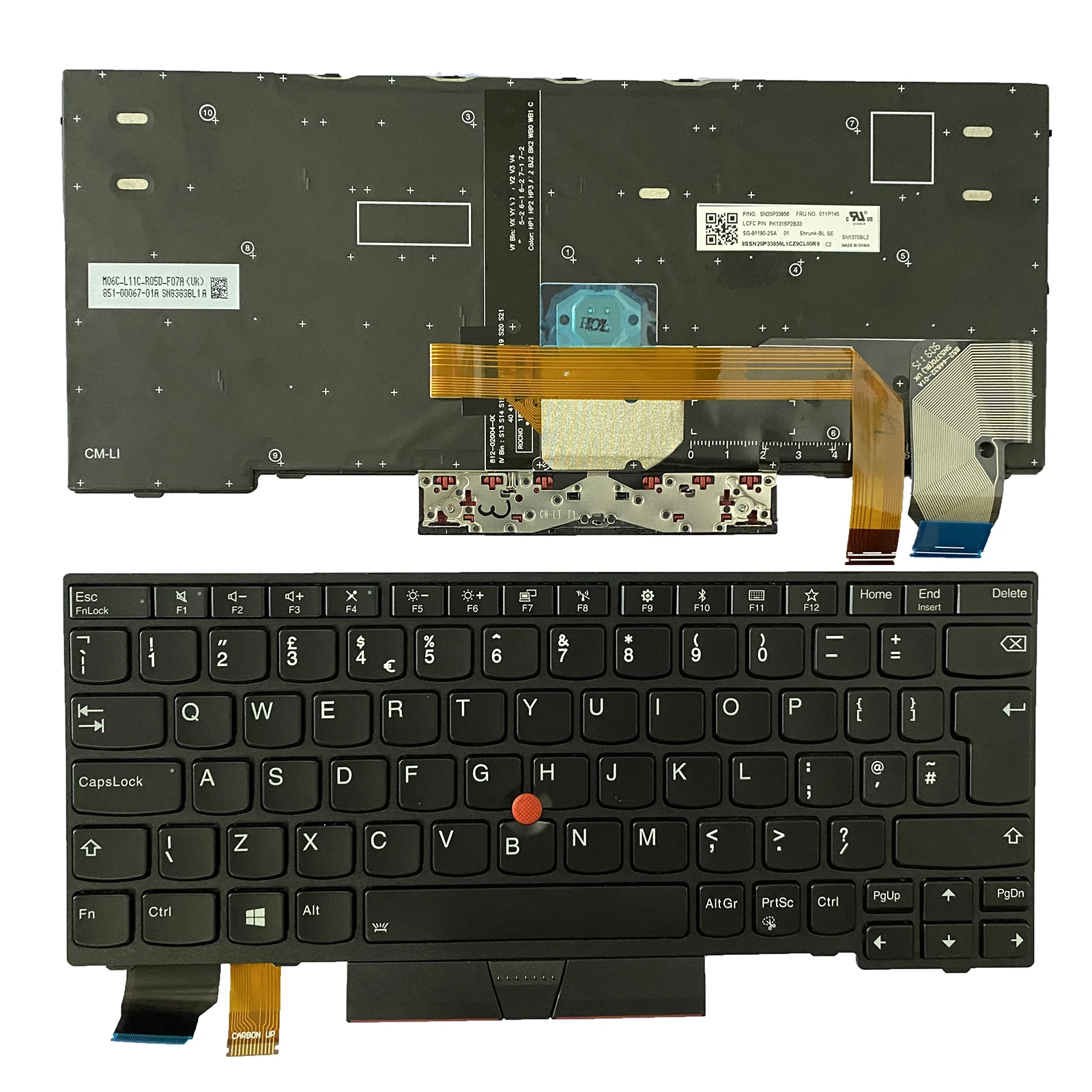 

New users discount laptop keyboard for Lenovo ThinkPad X280 Keyboard Backlit A285 X395 X390 L13 01YP120 01YP160 UK