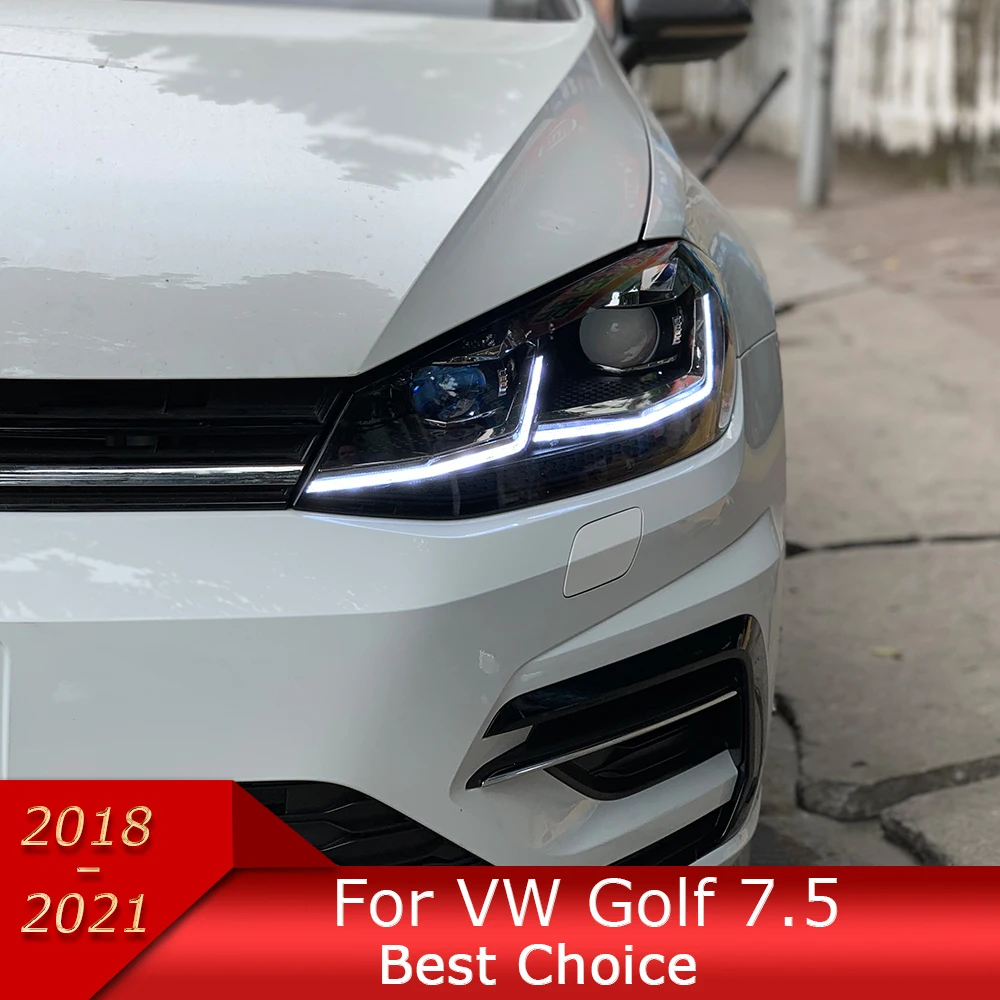 Автомобильные фары для Golf 7.5 2018-2021 Golf7.5 MK7.5 светодиодные автомобильные в сборе