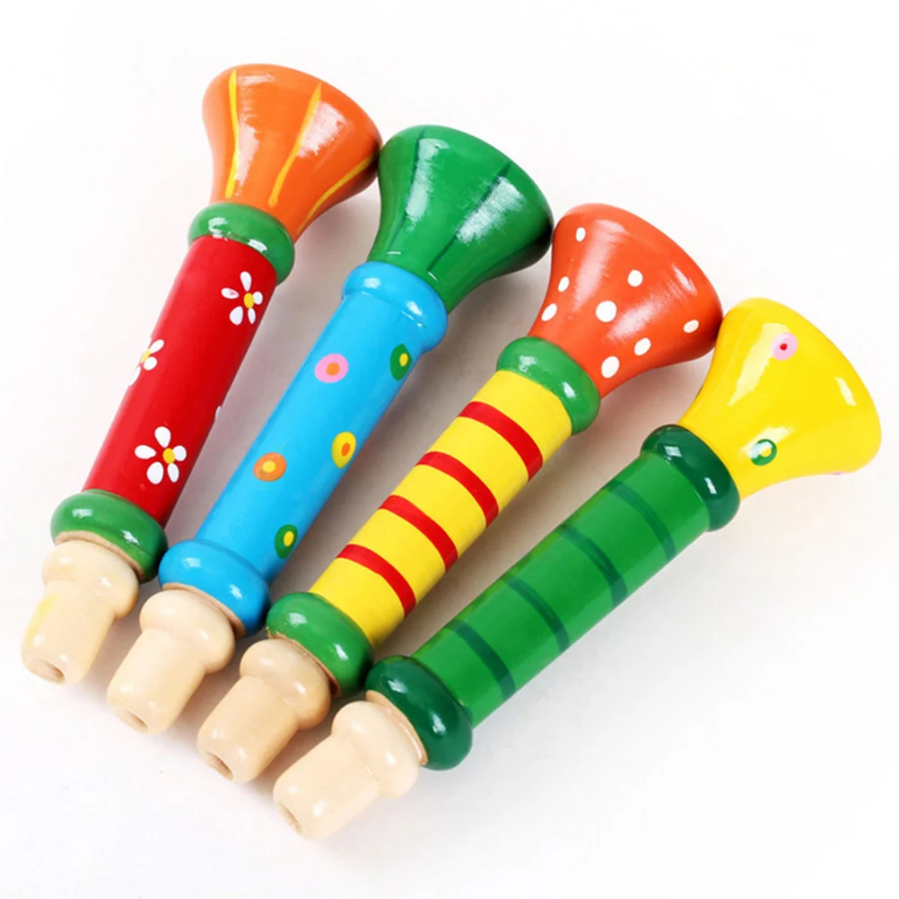 

2pcs Kids Toys Trumpet Toy Small Cartoon Early Educational Whistle Horn Musical Toy for Children