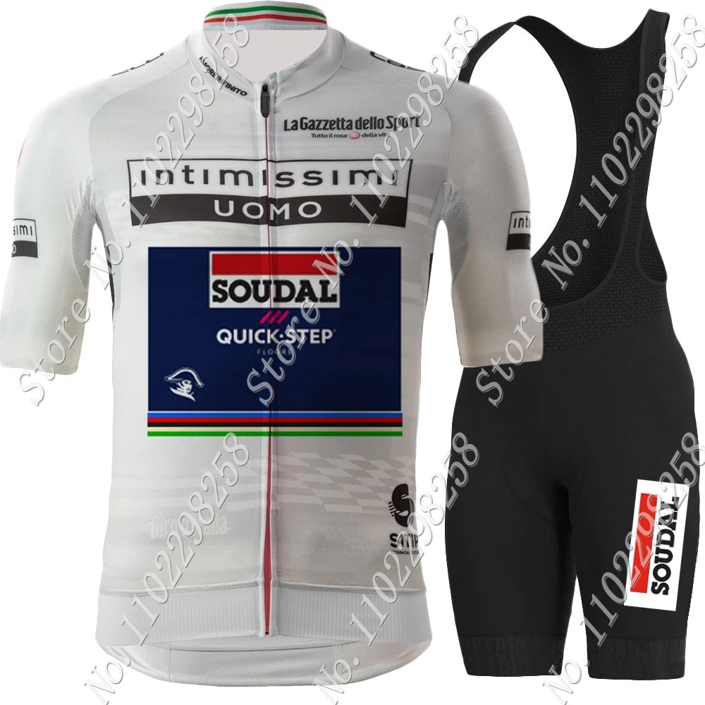 

Командный Soudal Quick Step 2023, белый велосипедный комплект из Джерси, Мужская прогулочная итальянская Белая одежда, дорожный велосипед, рубашки, костюм, шорты, MTB