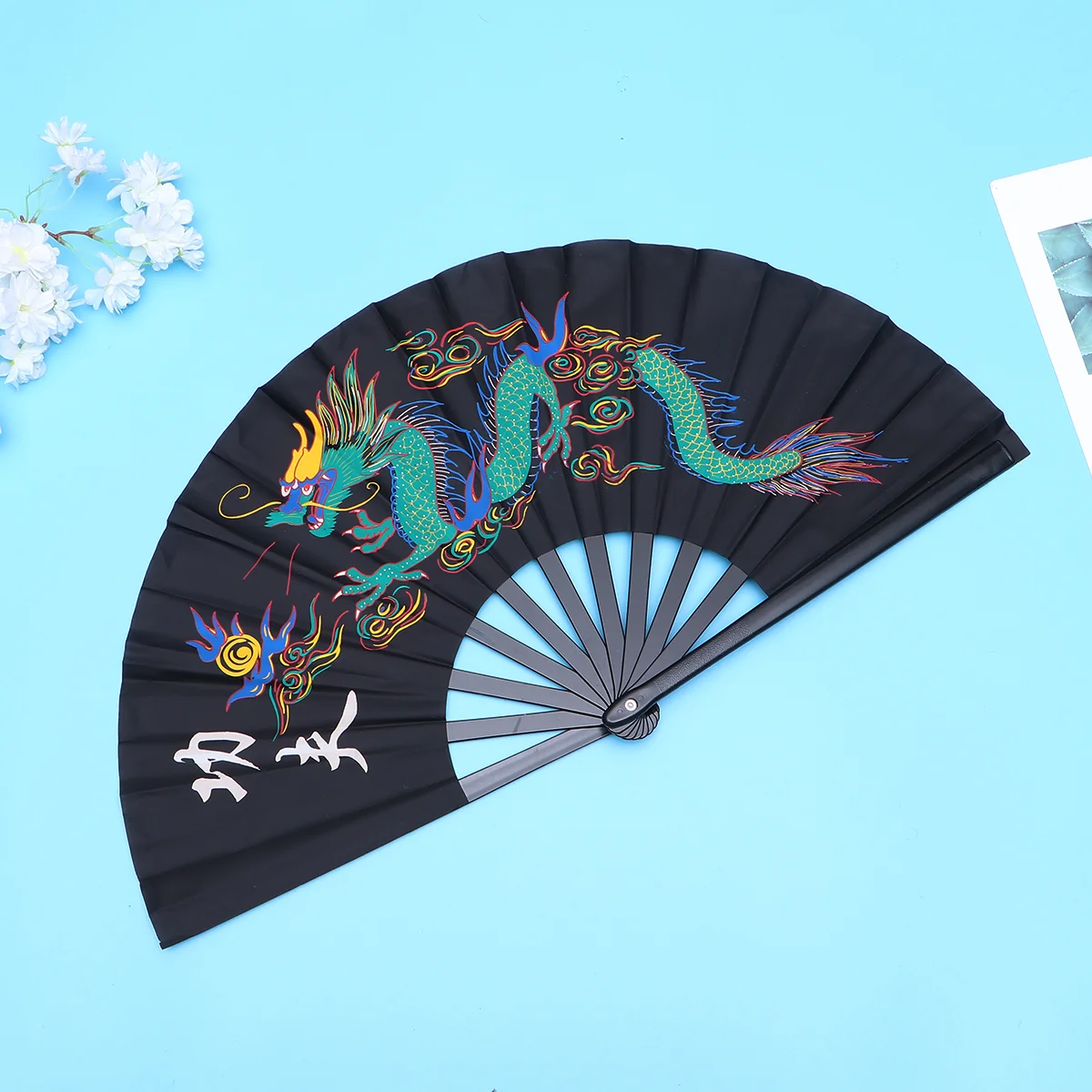 

Taichi Fan Hand Held Fans Chinese Vintage Fabric Fans Folding Fans Kung Fu Fan Kung Fu Performance Folding Fan