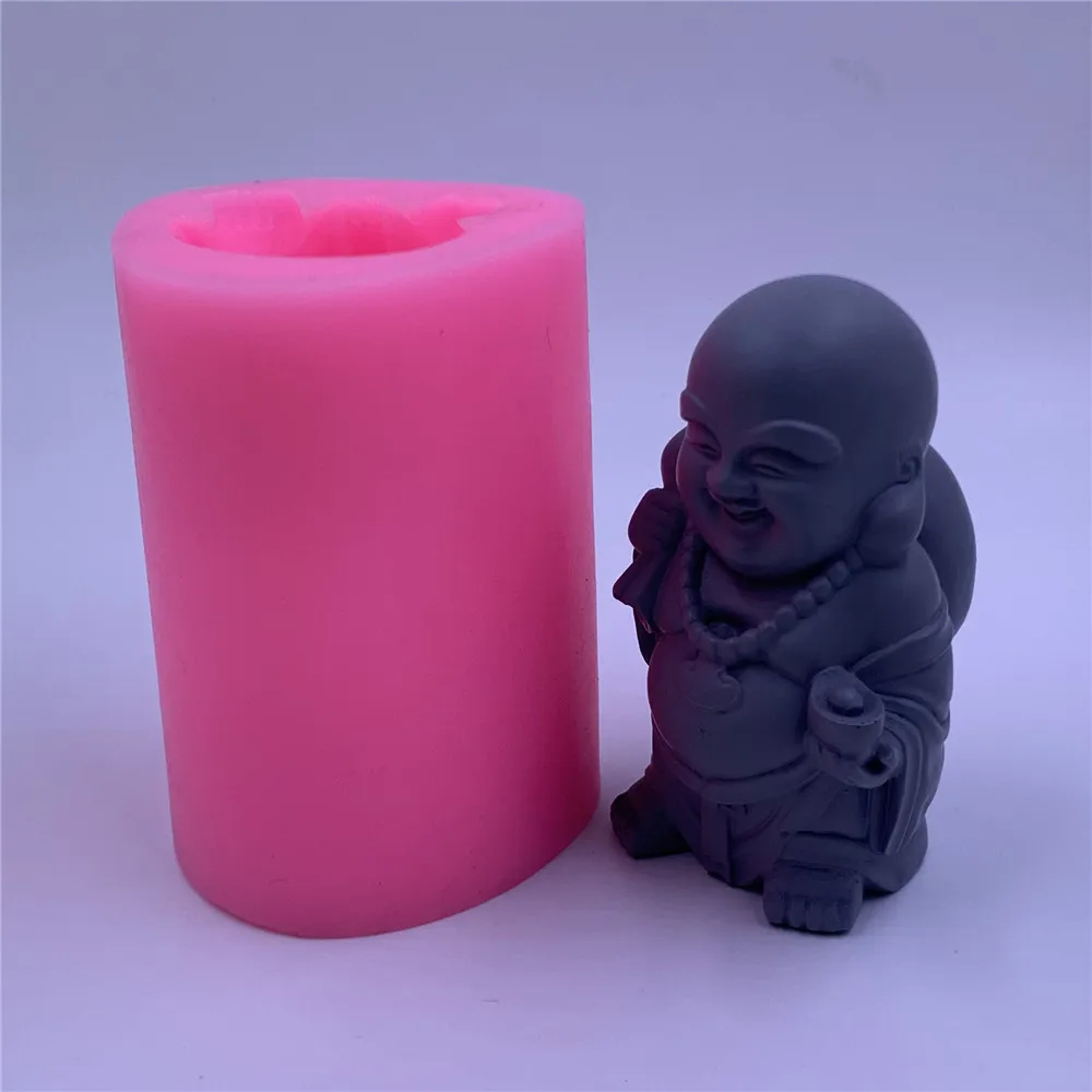 Силиконовая форма для сумки Будды изготовления свечей 3D эпоксидная смола