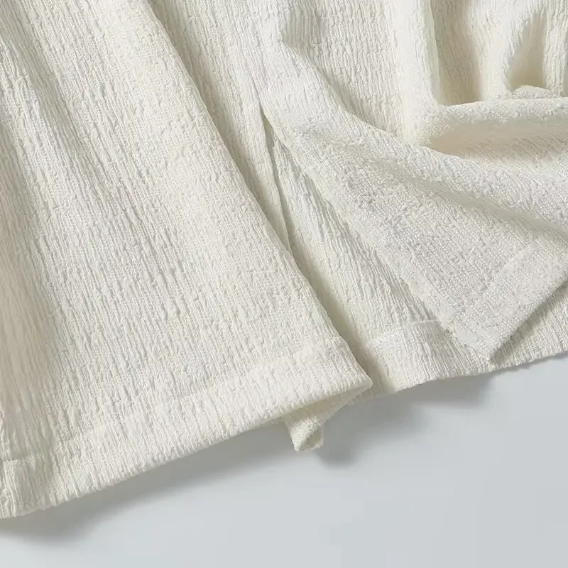 Новая женская мода дизайн с разрезом сзади повседневная текстура футболка